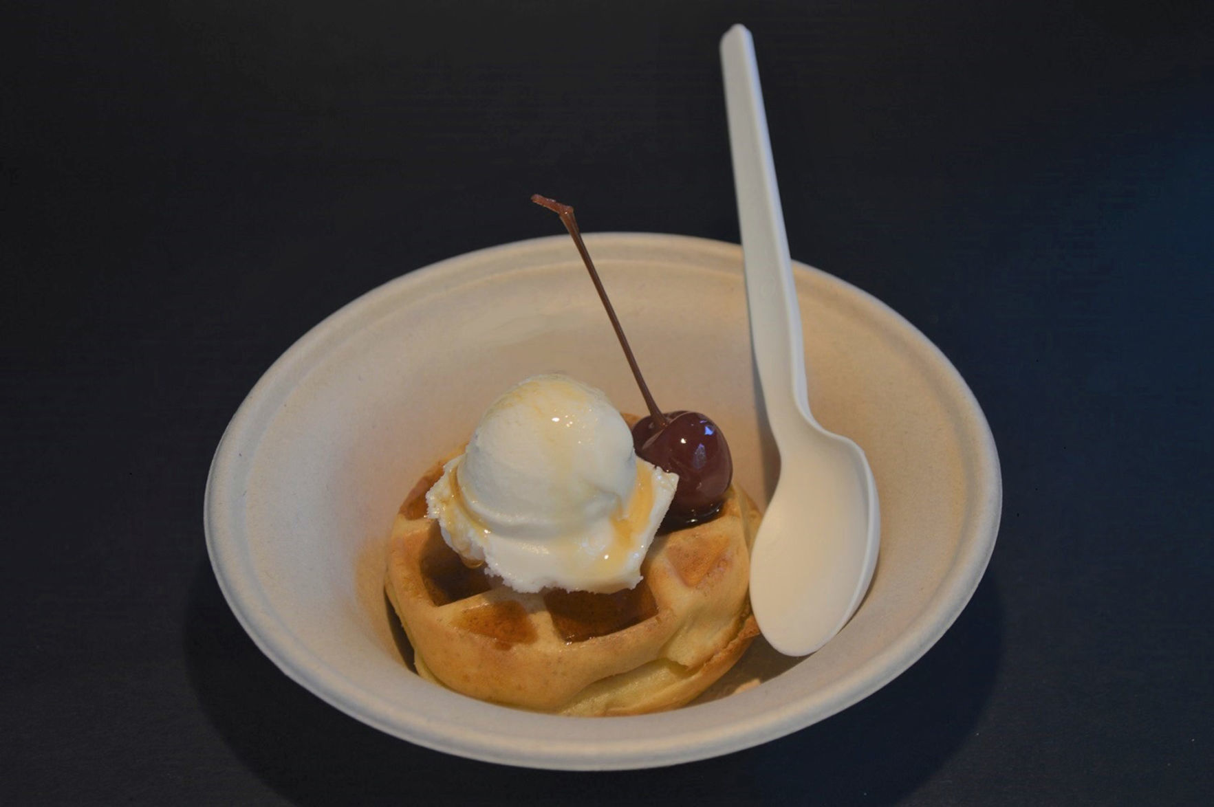 Snow Cap Mini Waffle Sundae